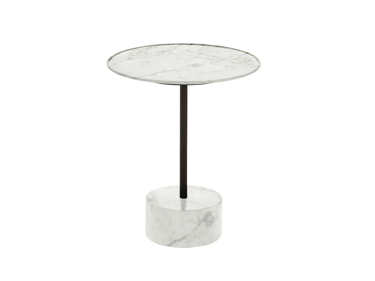 Cassina 194 9 Tavolino - Ø 40 H. 49 Marmo Carrara/Antracite