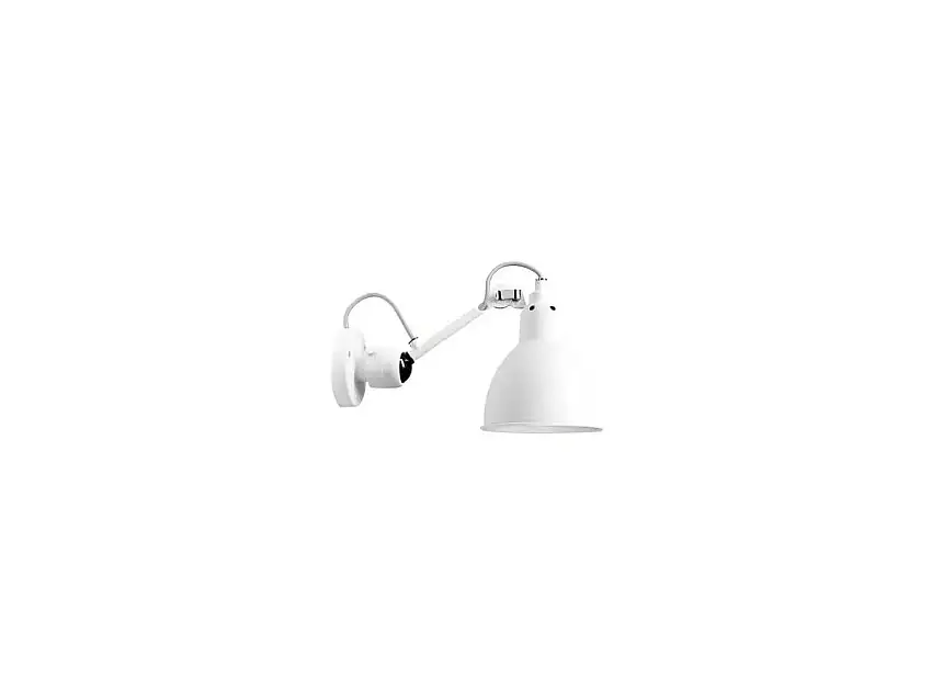 DCWéditions N° 304 Lampada a Parete Bianco - Cavo Grigio
