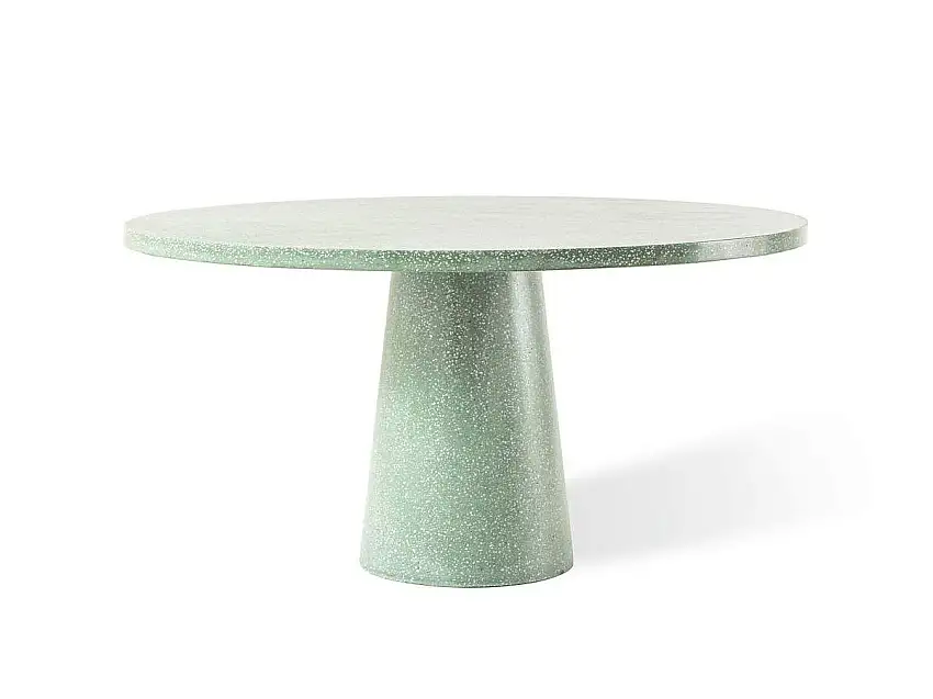 Cassina 477 Dine Out Tavolo Rotondo - Terrazzo Bianco/Verde