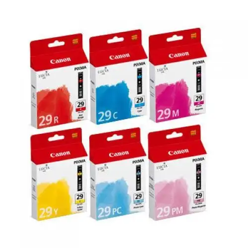 Canon 6 Cartucce d'inchiostro Multipack PGI-29 C/M/Y/PC/PM/R cod. 4873B005