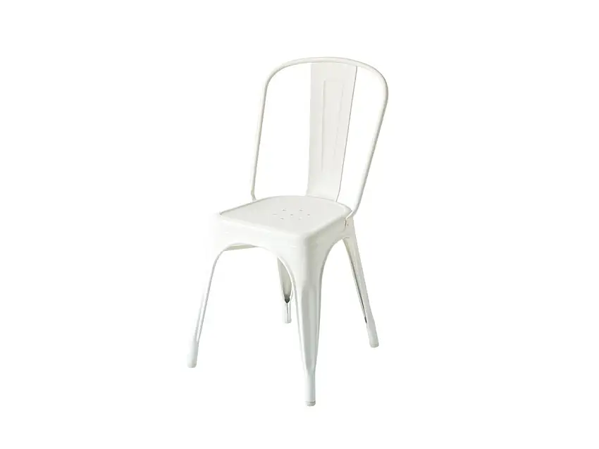 Tolix A Chair Matt Sedia - Bianco Opaco