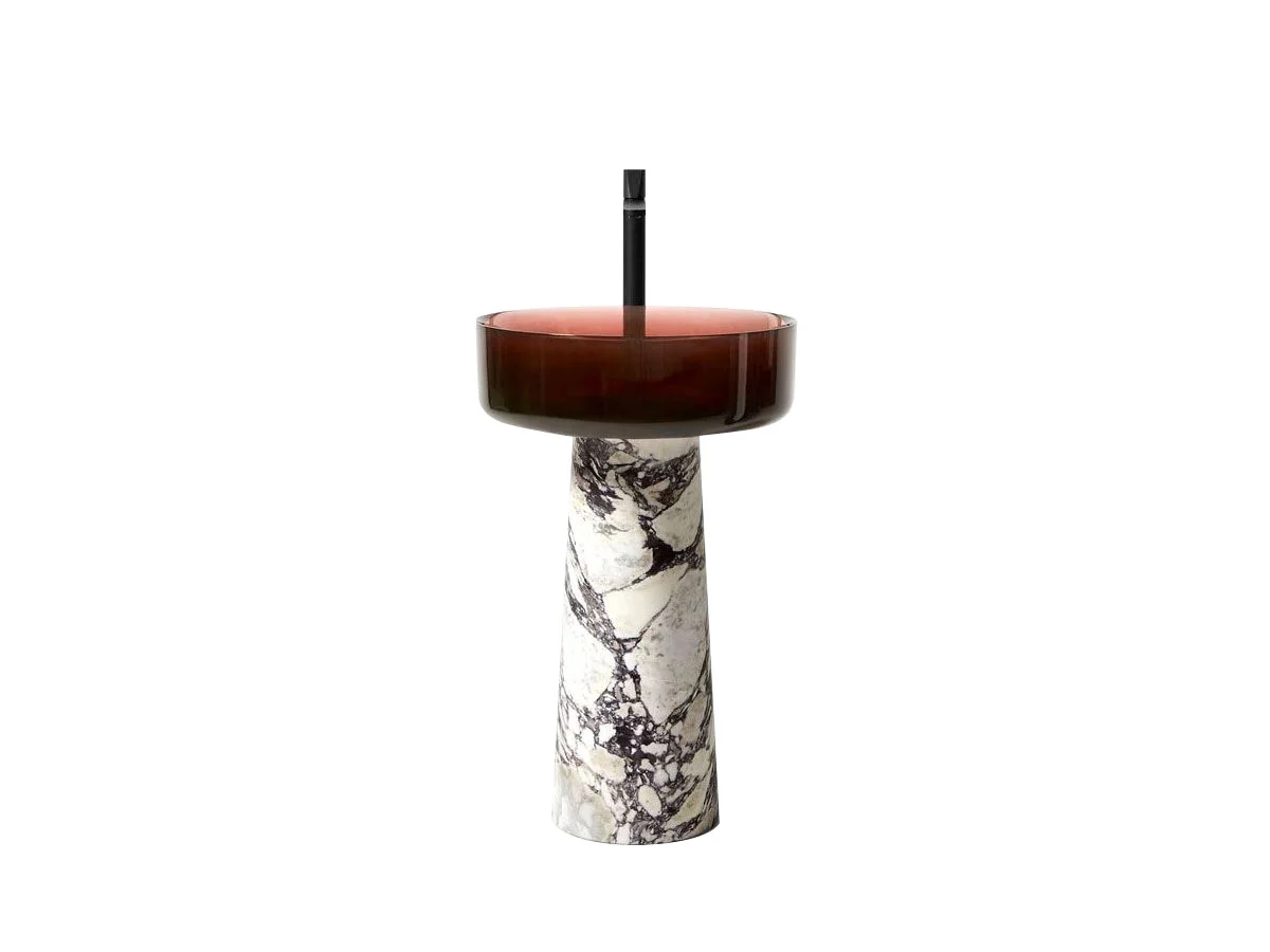 Antoniolupi Albume Lavabo Freestanding – Melograno + Marmo Calacatta Viola