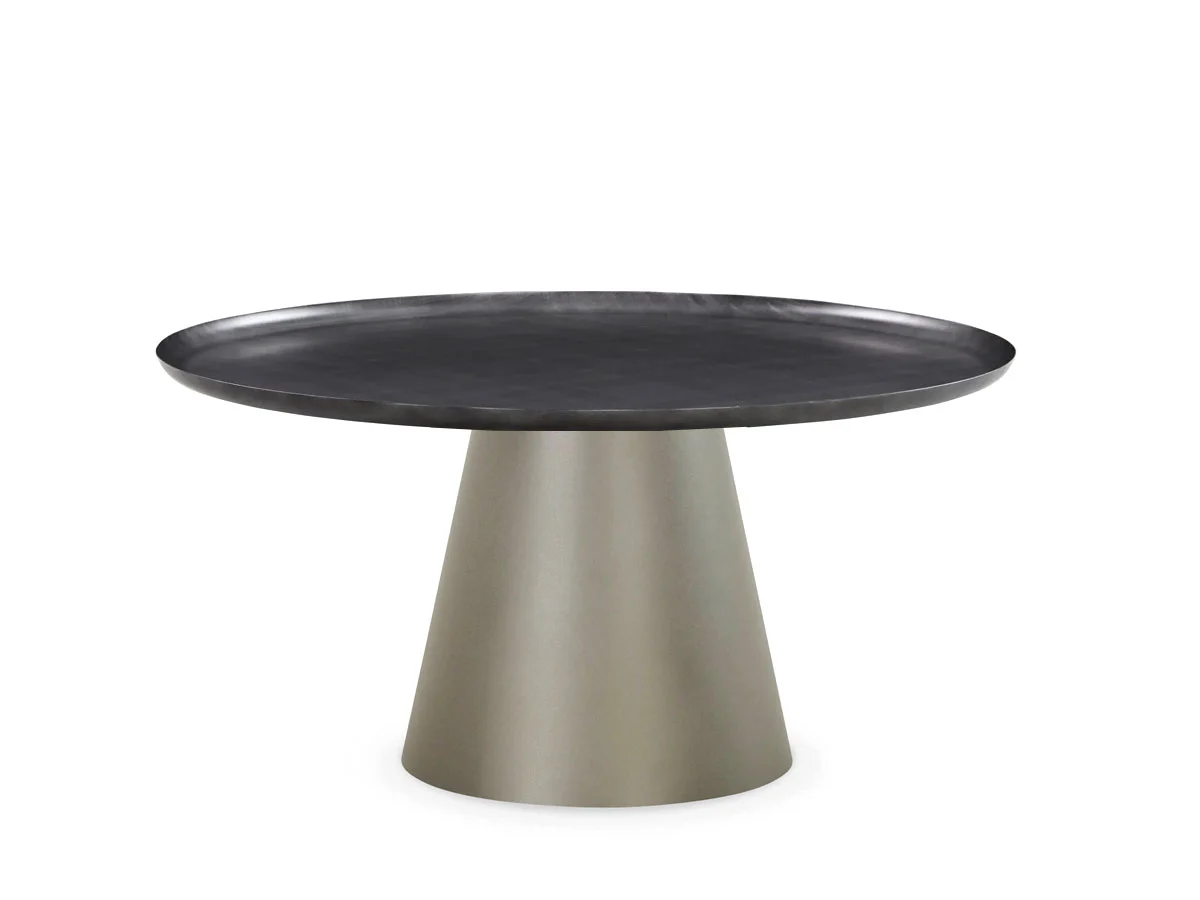 Cattelan Italia Amerigo Tavolino - Ø 95x48 Grigio Spazzolato