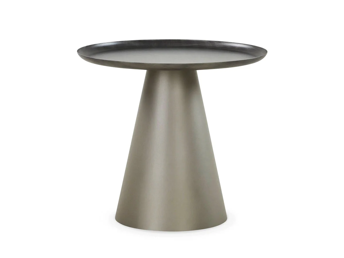 Cattelan Italia Amerigo Tavolino - Ø 60x54 Grigio Spazzolato