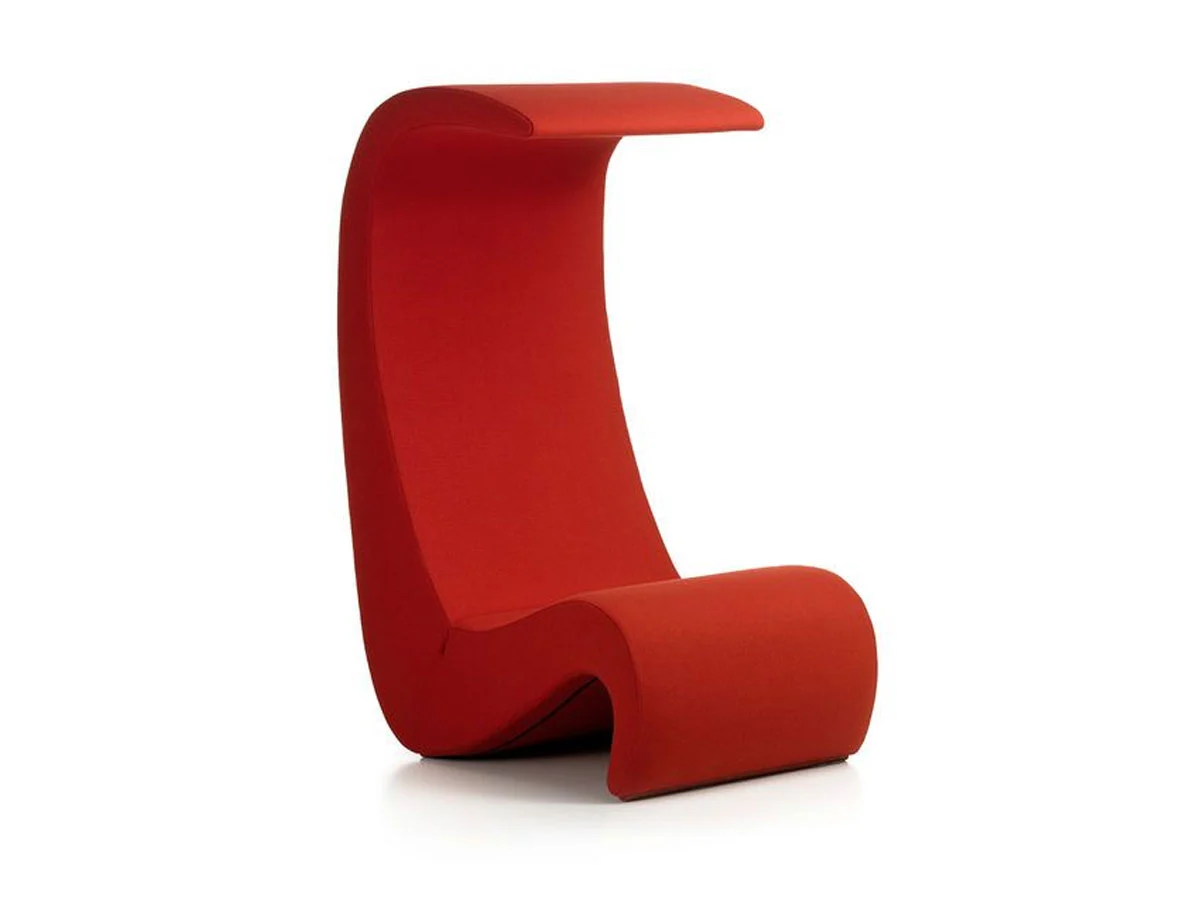 Vitra Amoebe Poltrona Schienale Alto - Volo 12 Rosso