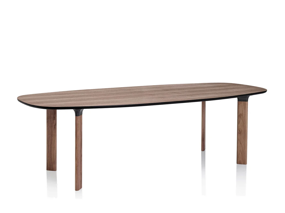 Fritz Hansen Analog JH83 Tavolo - Noce / Nero / Noce