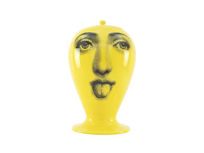Fornasetti Antipatico Vaso Giallo