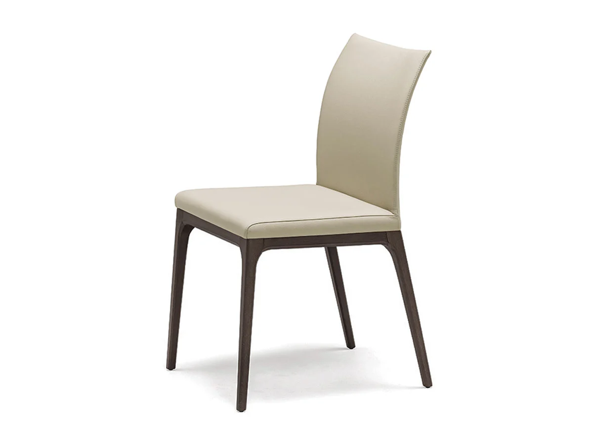 Cattelan Italia Arcadia Couture Sedia - Wengè / Pelle Oyster
