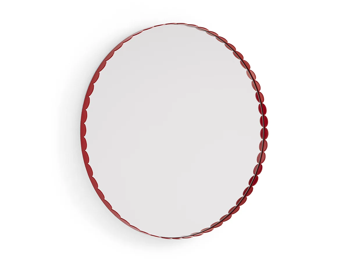 Hay Arcs Specchio Rotondo - Rosso