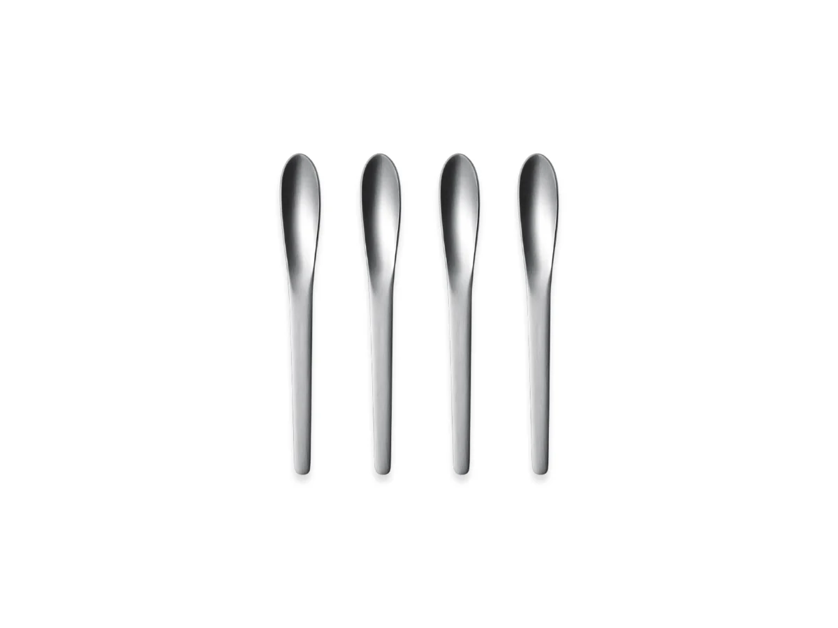 Georg Jensen Arne Jacobsen Cucchiaini da caffè Confezione regalo 4 pezzi