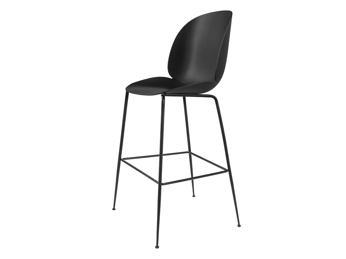 Gubi Beetle Bar Chair - Sgabello non Rivestito / Nero