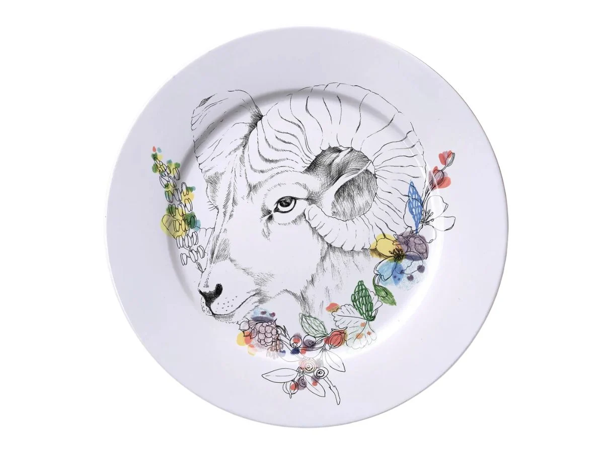 Francesca Colombo Bighorn Sheep Piatto Piano