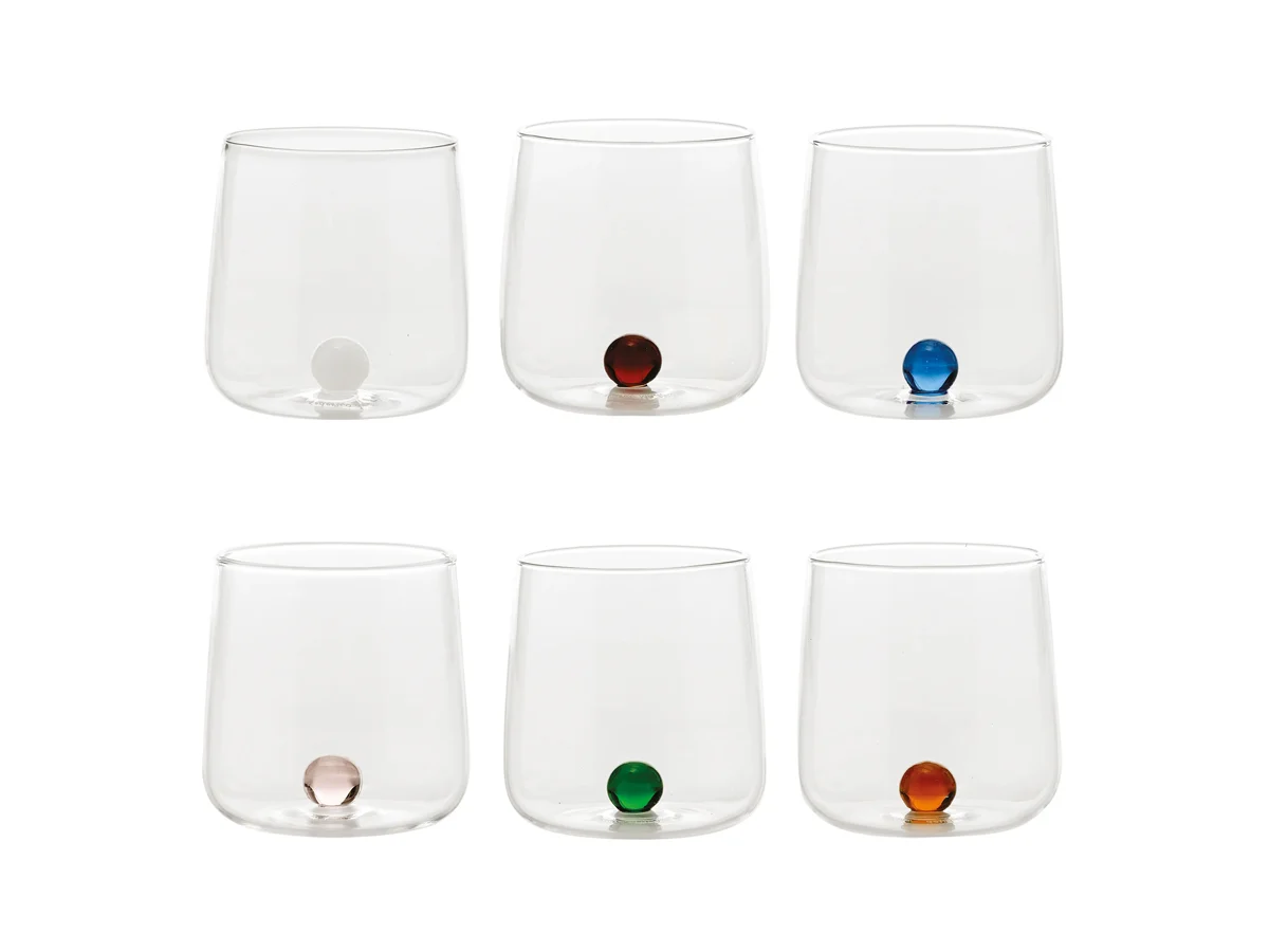 Zafferano Bilia Bicchieri colori assortiti - Set da 6