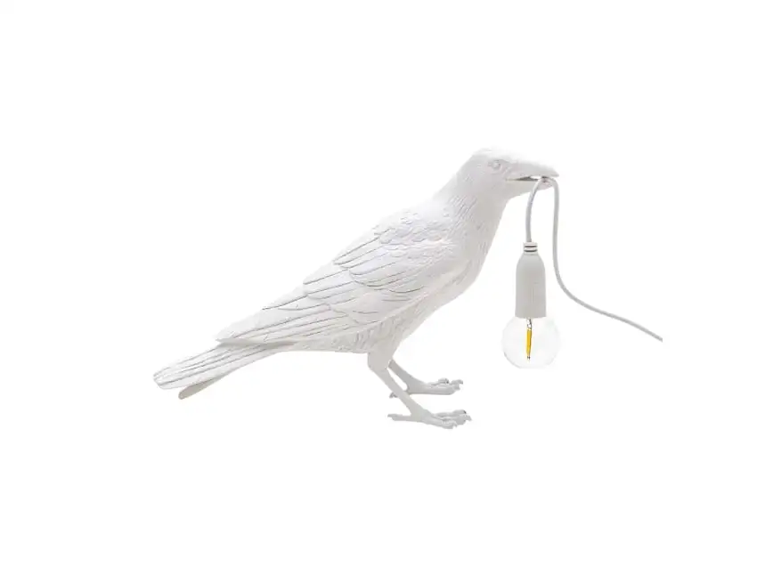 Seletti Bird White Waiting Outdoor Lampada da Tavolo