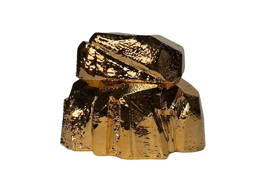 Bitossi Ceramiche Uncovered Gold Scultura/Scatola H 35 cm