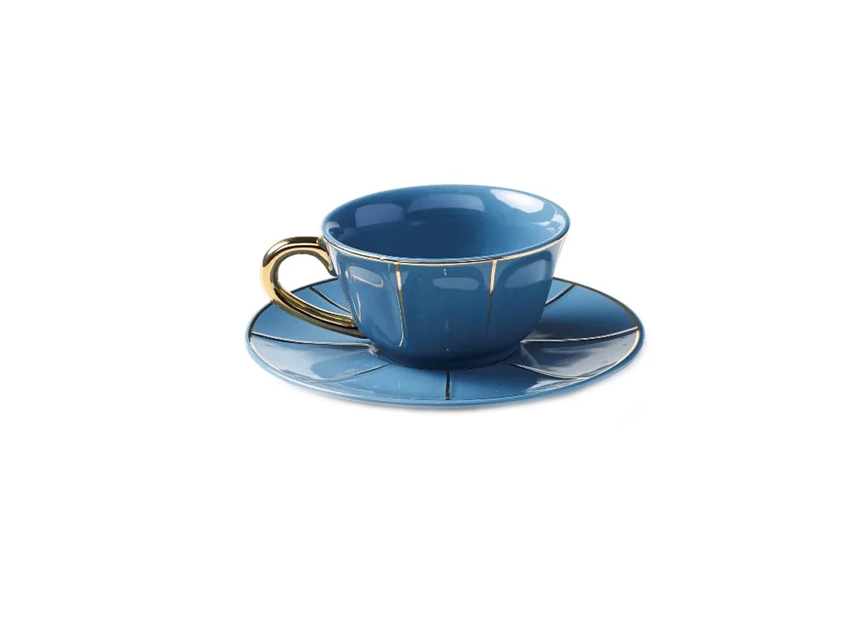 Bitossi Home Vintage Tazza da tè con piattino - Carta da zucchero