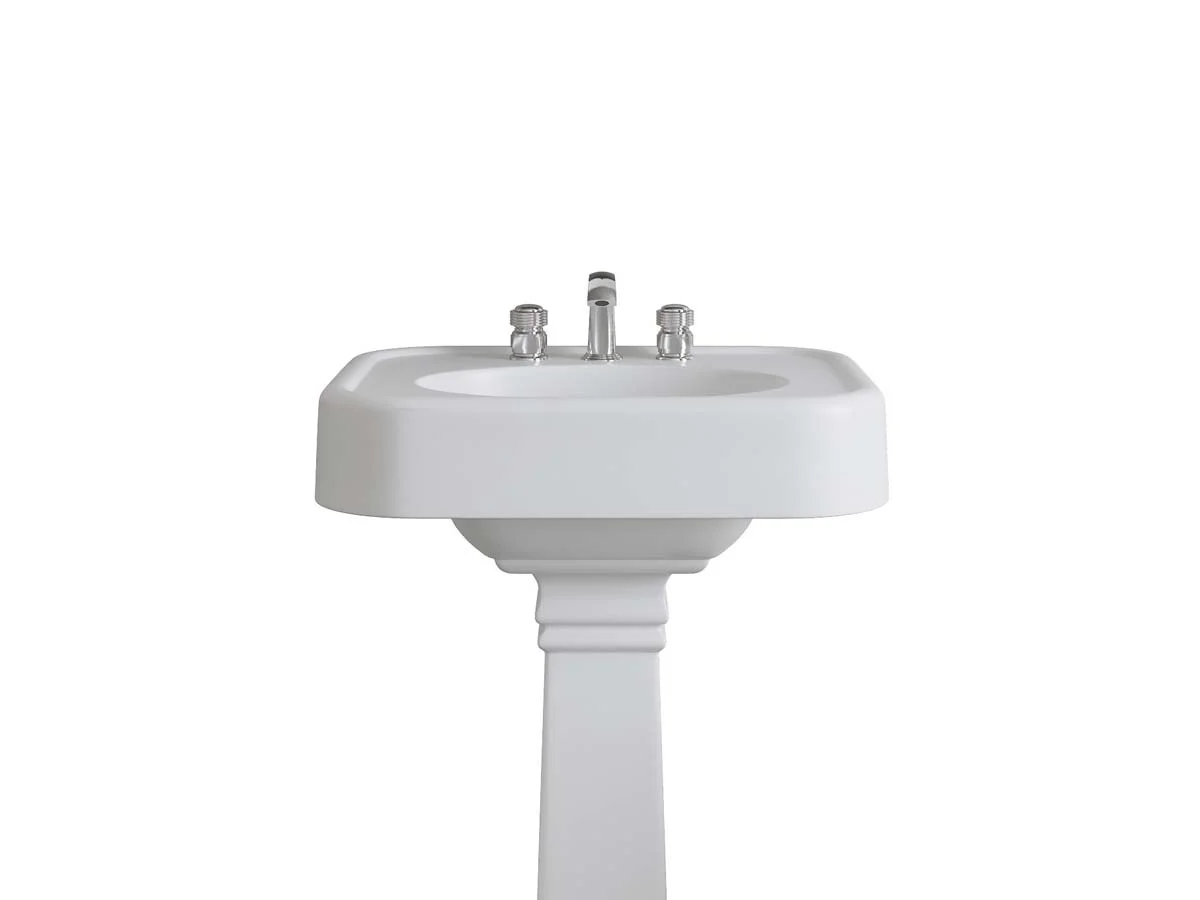 Devon&Devon Blues in White Tec Plus - Lavabo a Colonna
