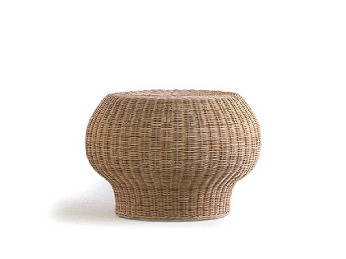 Gervasoni Bolla 10 Tavolino / Pouf - Midollino Naturale Mélange