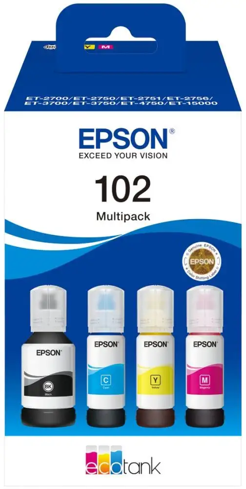 Epson 102 EcoTank 4-colour Multipack cod. C13T03R640