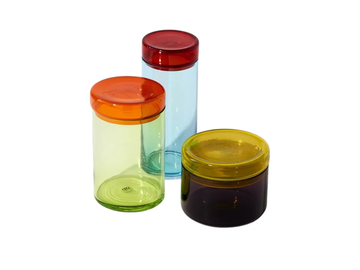 Pols Potten Multi Mix Caps and Jars Set da 3 - Tappi e Barattoli