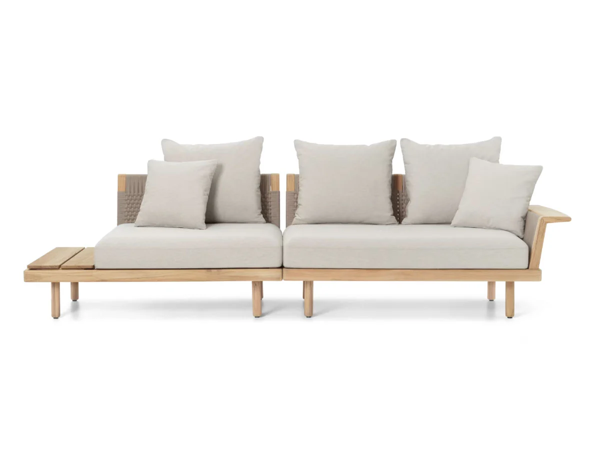 Carl Hansen & Søn Embrace Divano a 3 Posti con Tavolino - Outdoor