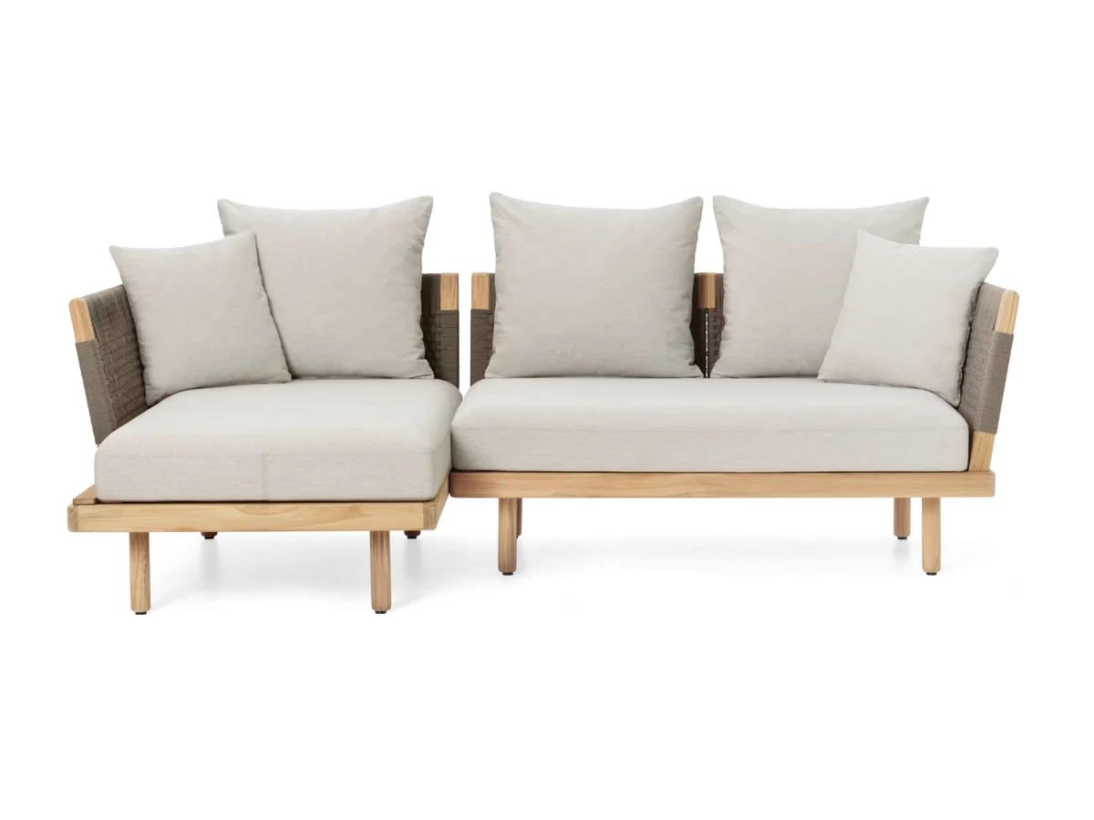 Carl Hansen & Søn Embrace Divano a 3 Posti con Chaise Longue - Outdoor