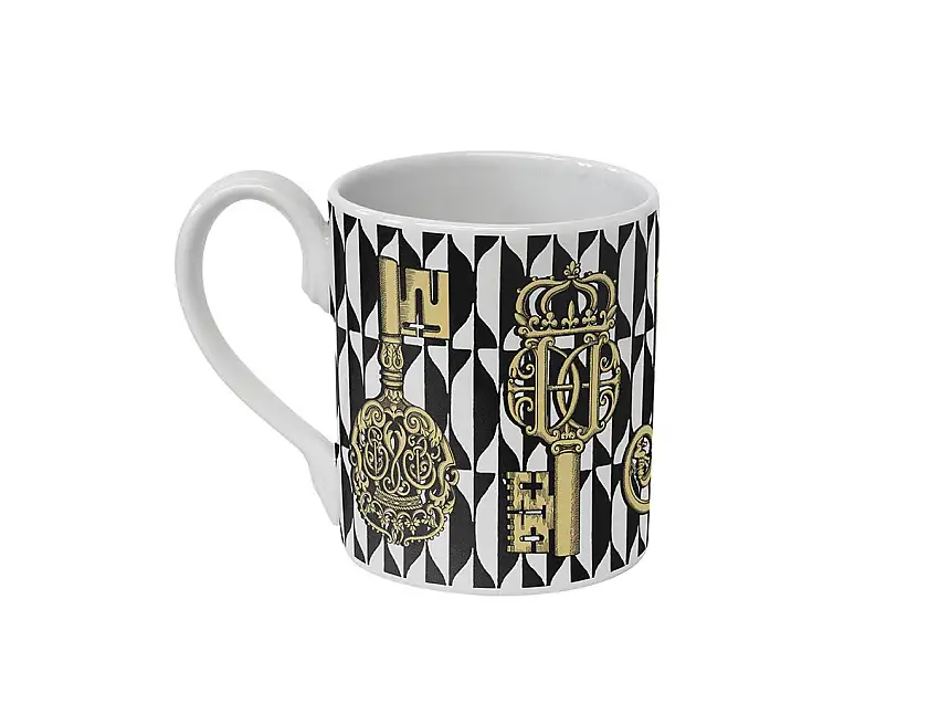 Fornasetti Chiavi & Losanghe Mug