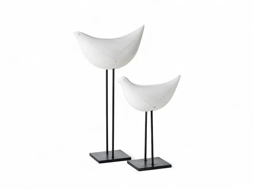 Bitossi Ceramiche Arkitectura Coppia di Uccellini Oggetto Decorativo
