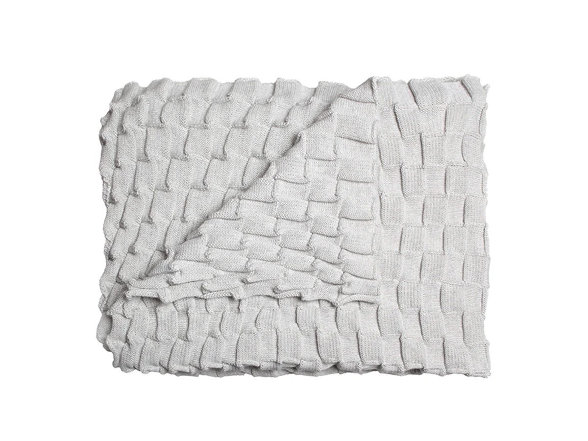 Design House Stockholm Curly Plaid - Grigio chiaro