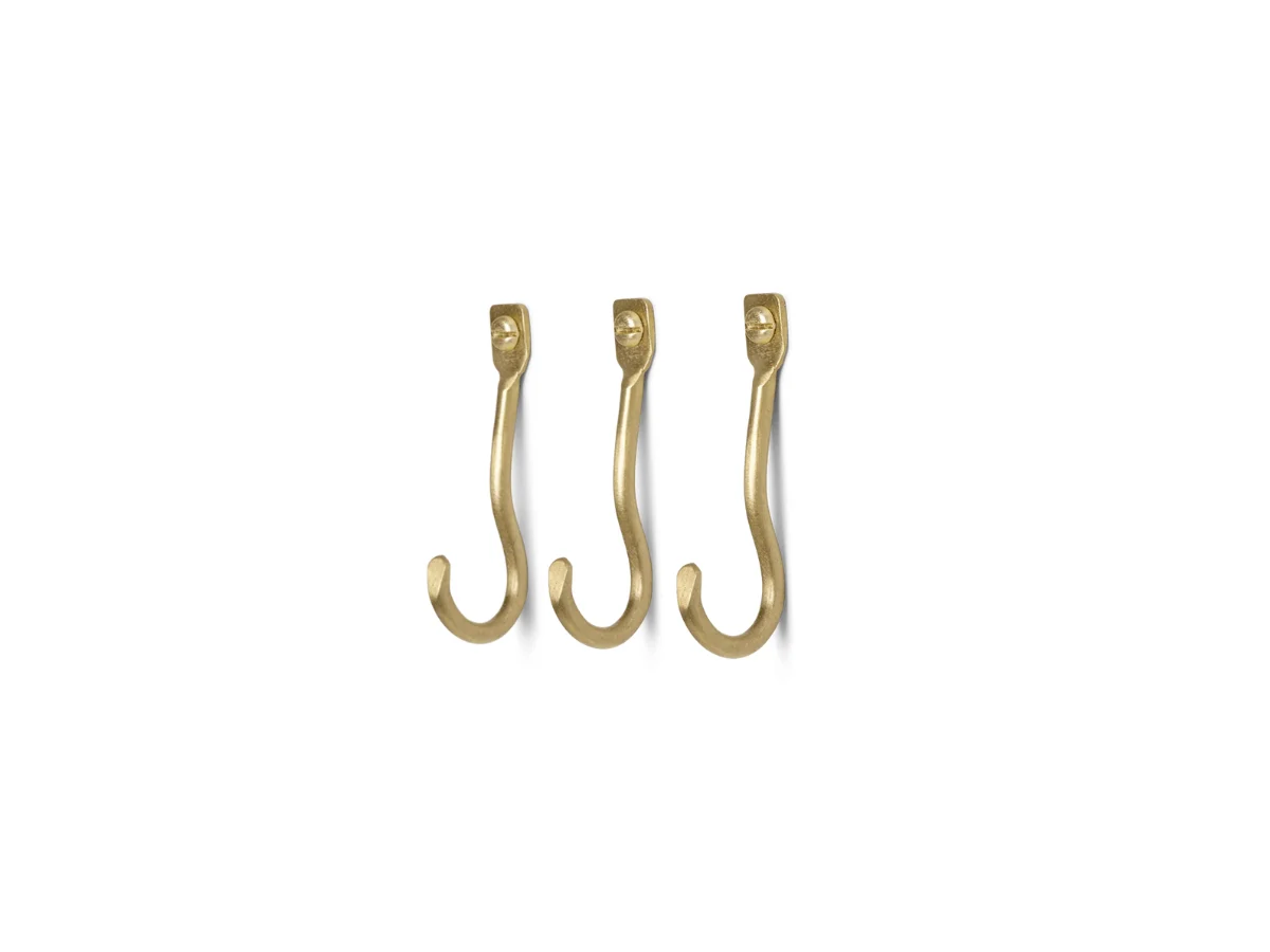 Ferm Living Curvature Ganci - Set di 3