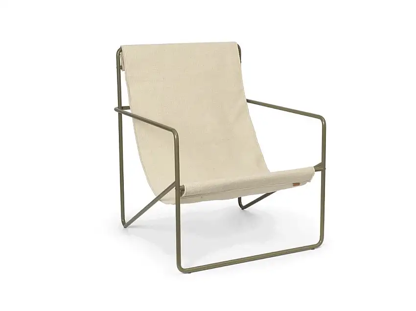 Ferm Living Desert Poltrona Lounge - Struttura Oliva