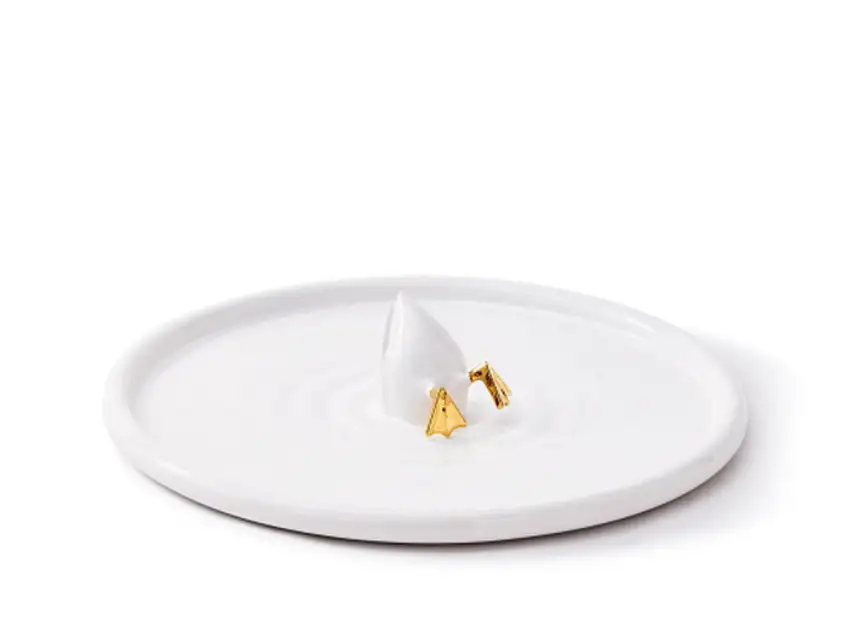 Pols Potten Diving Duck Piatto - Oro