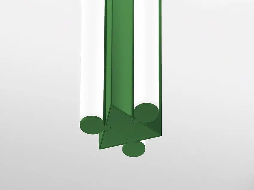 Artemide Dreispitz Lampada a Sospensione Verticale – 3 Diffused Emission 120