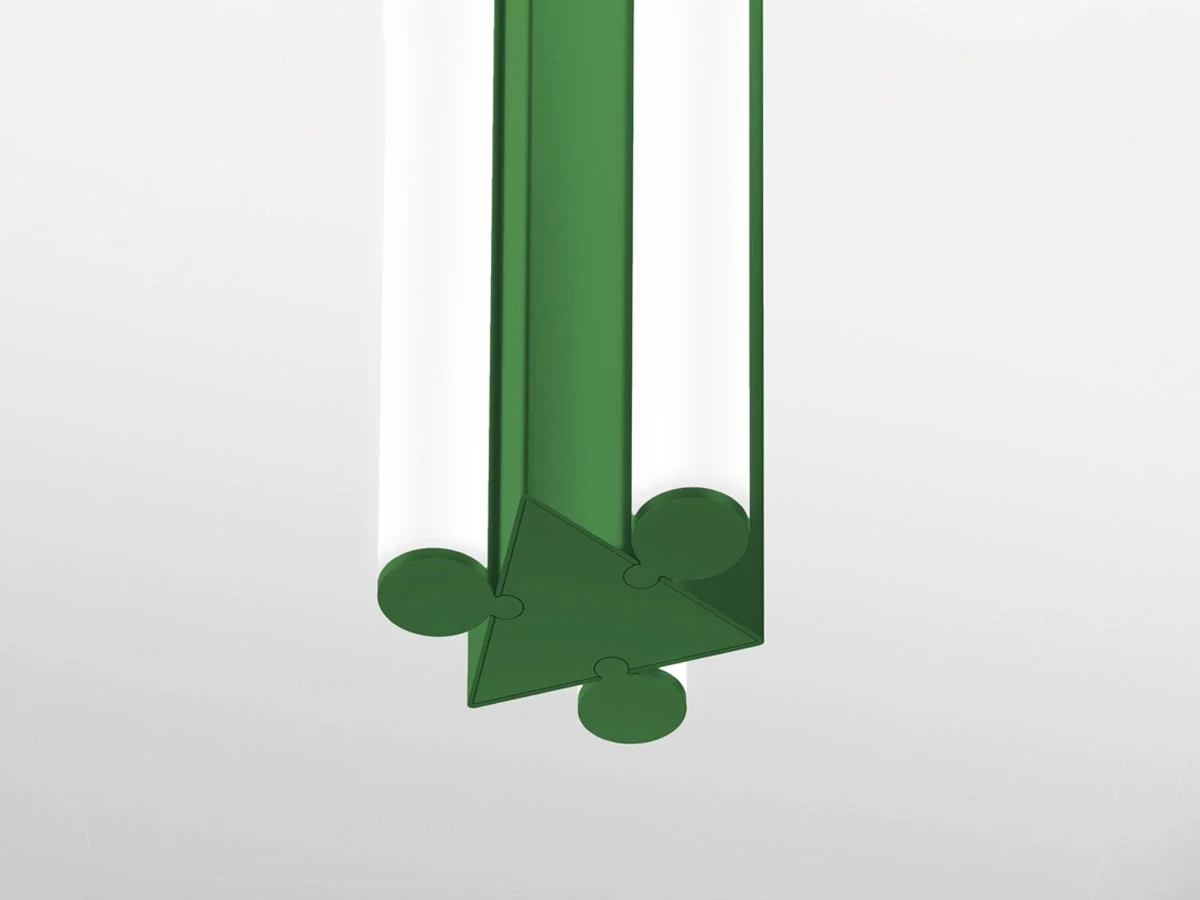 Artemide Dreispitz Lampada a Sospensione Verticale – 3 Diffused Emission 90