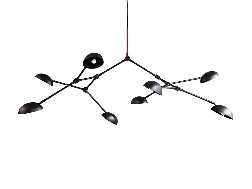 101 Copenhagen Drop Lampadario Nero Bruciato - 5m