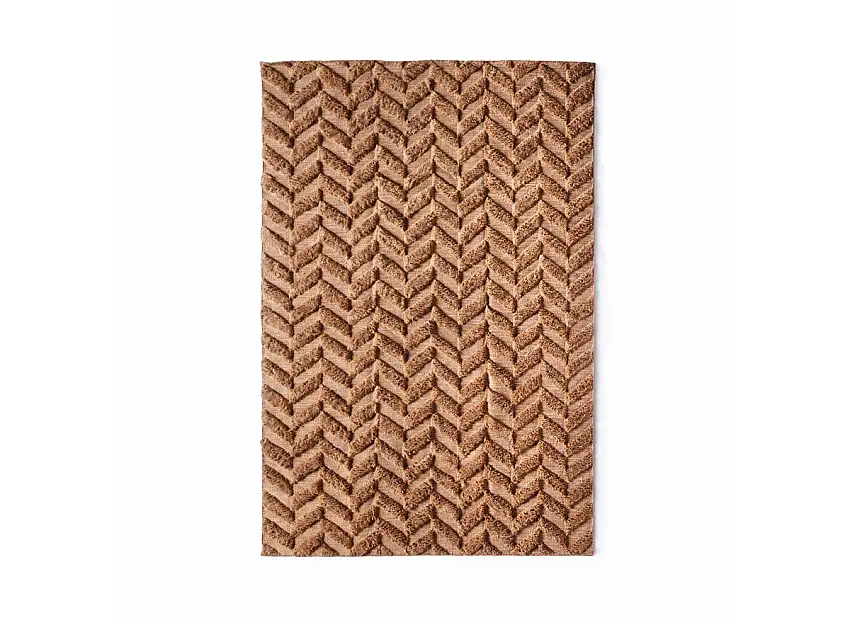 Dusty Deco Herringbone Tappeto - Marrone / 250x350 cm