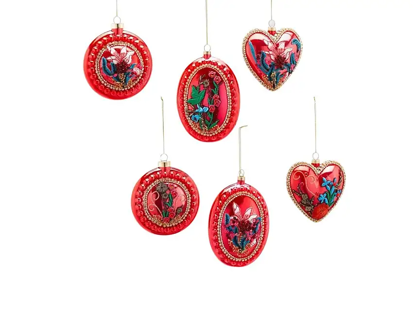 EdG Decoro Ricamo Vetro – Set da 6