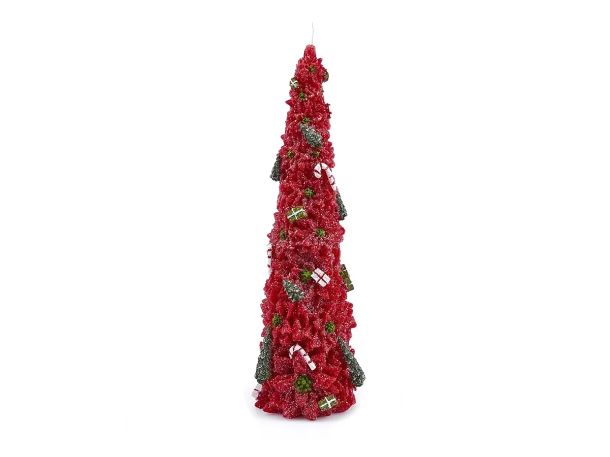 EdG Candela Stella Natale Cono H 33 cm
