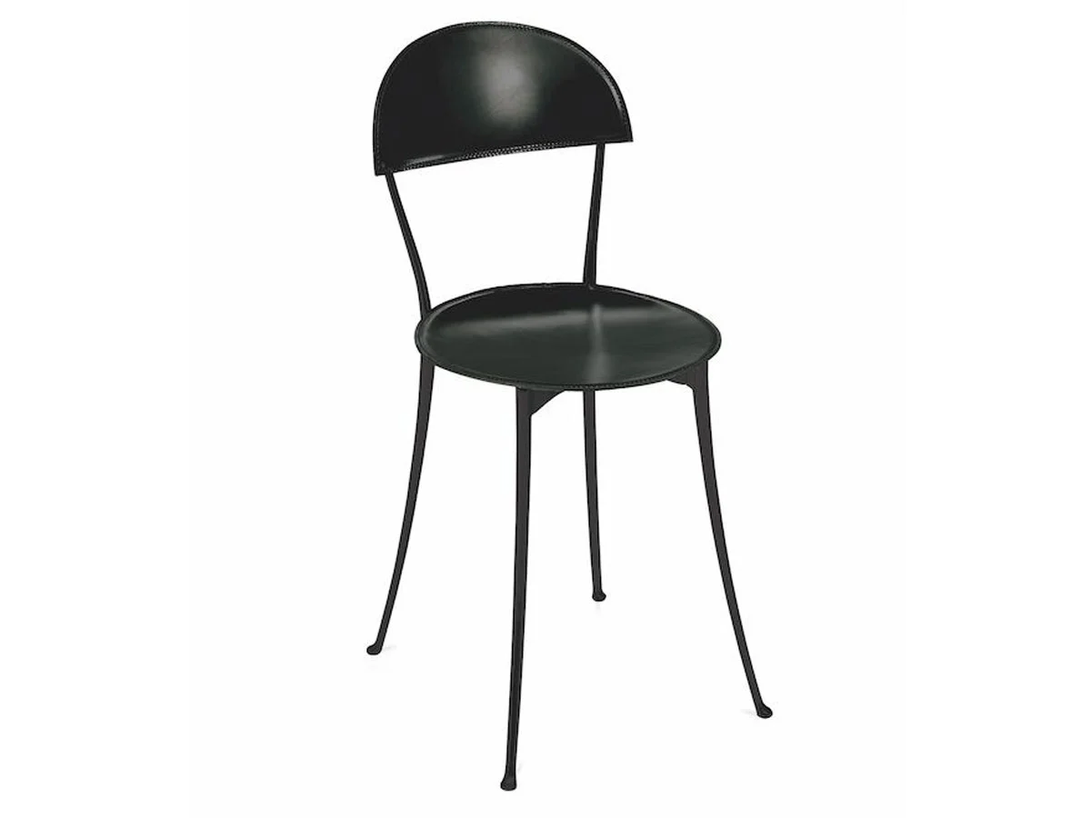 Zanotta Tonietta Sedia - Nero / Cuoio Nero