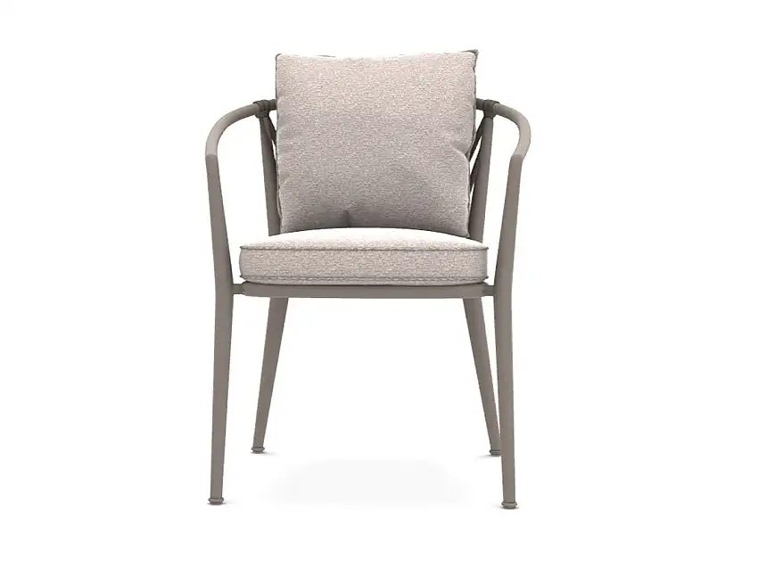 B&B Italia Erica Sedia Alta Impilabile Outdoor - Dove / Saturno Grigio Chiaro