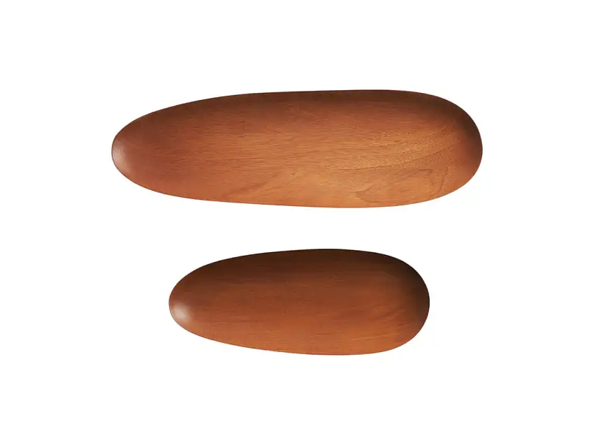 Ethnicraft Accessories Thin Oval Svuotatasche - Set da 2