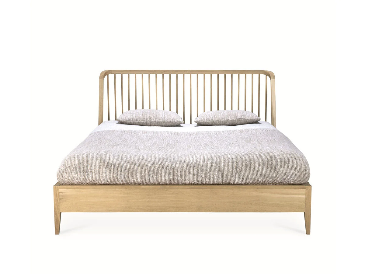 Ethnicraft Spindle Letto - Rovere 180x200 Senza Doghe