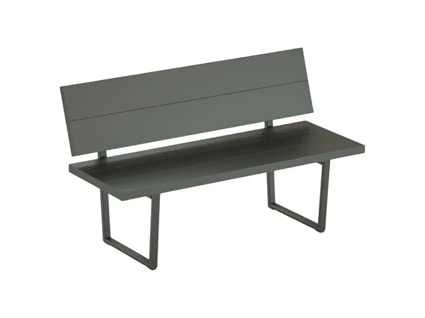 Fast Orizon Panca con Schienale L. 130 cm - Outdoor