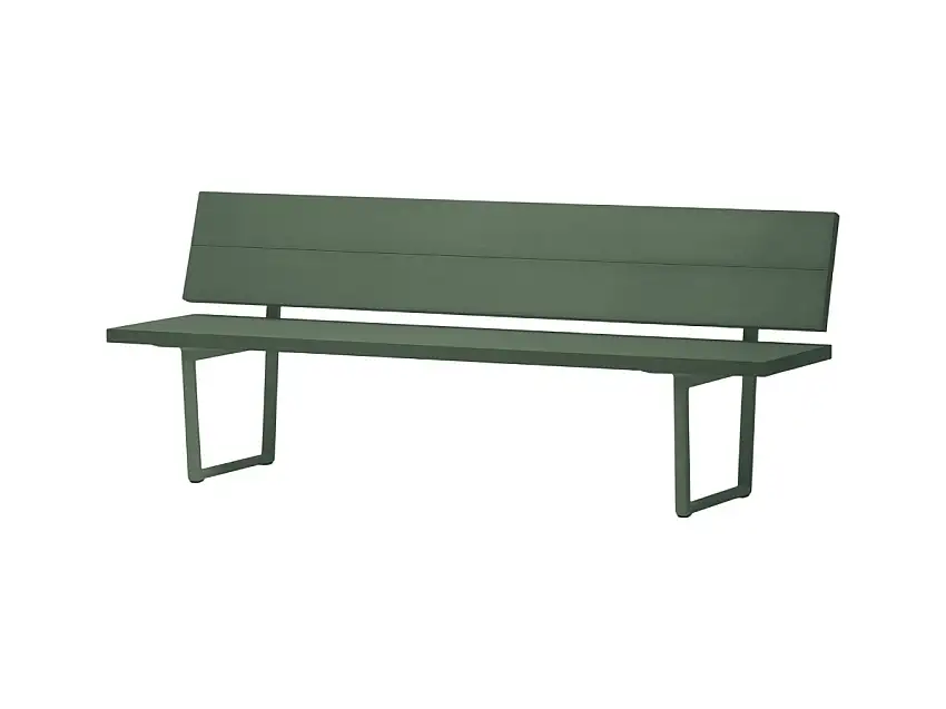 Fast Orizon Panca con Schienale L. 195 cm - Outdoor