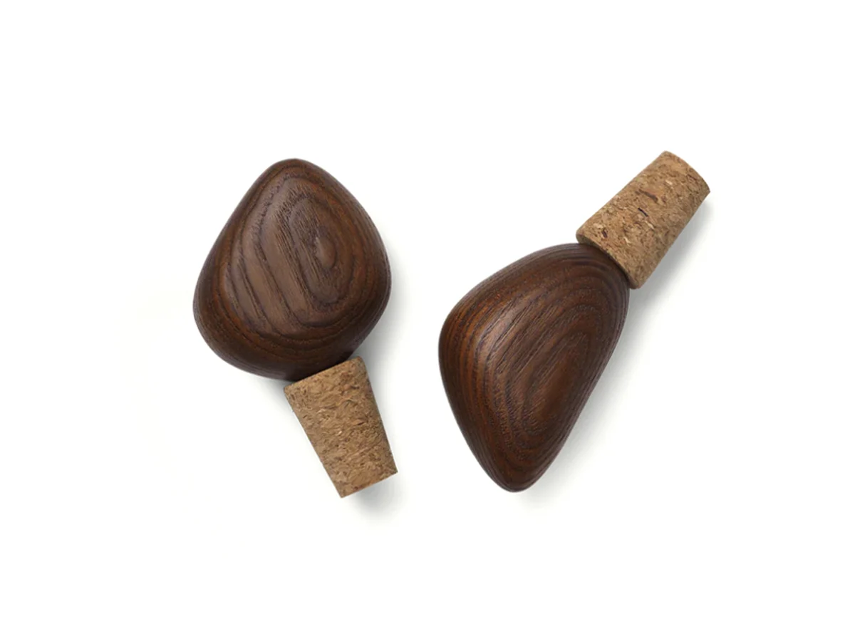 Ferm Living Cairn Tappi per vino - Set da 2