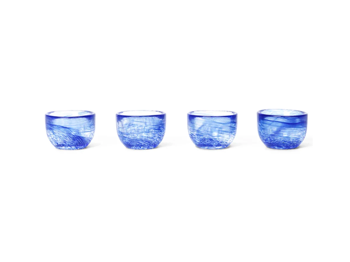 Ferm Living Tinta Portauovo Set da 4 - Blu