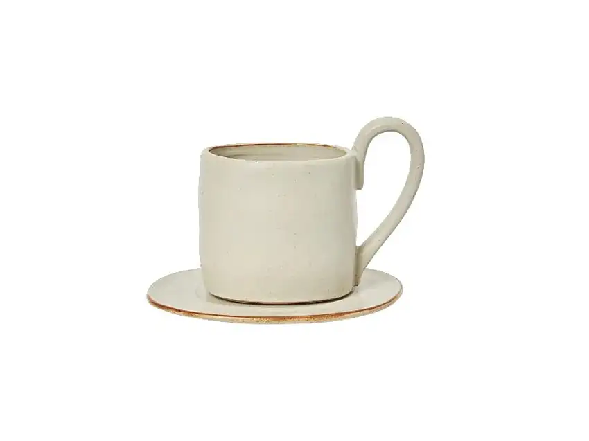 Ferm Living Flow Mug con Piattino