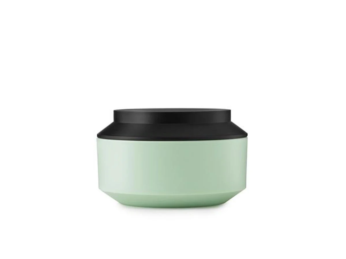 Normann Copenhagen Geo Barattolo con Coperchio Ø15 Menta/Nero