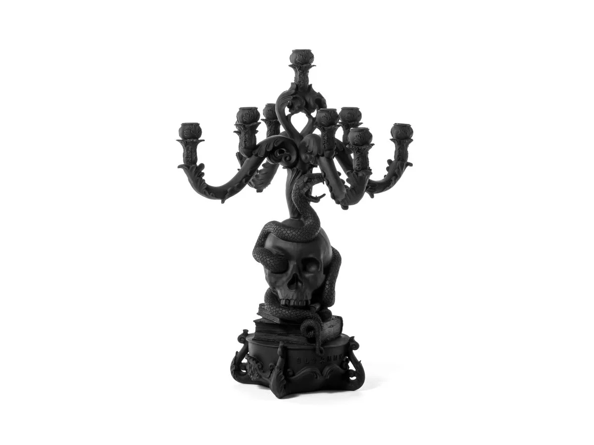 Seletti Burlesque Skull Candelabro Grande