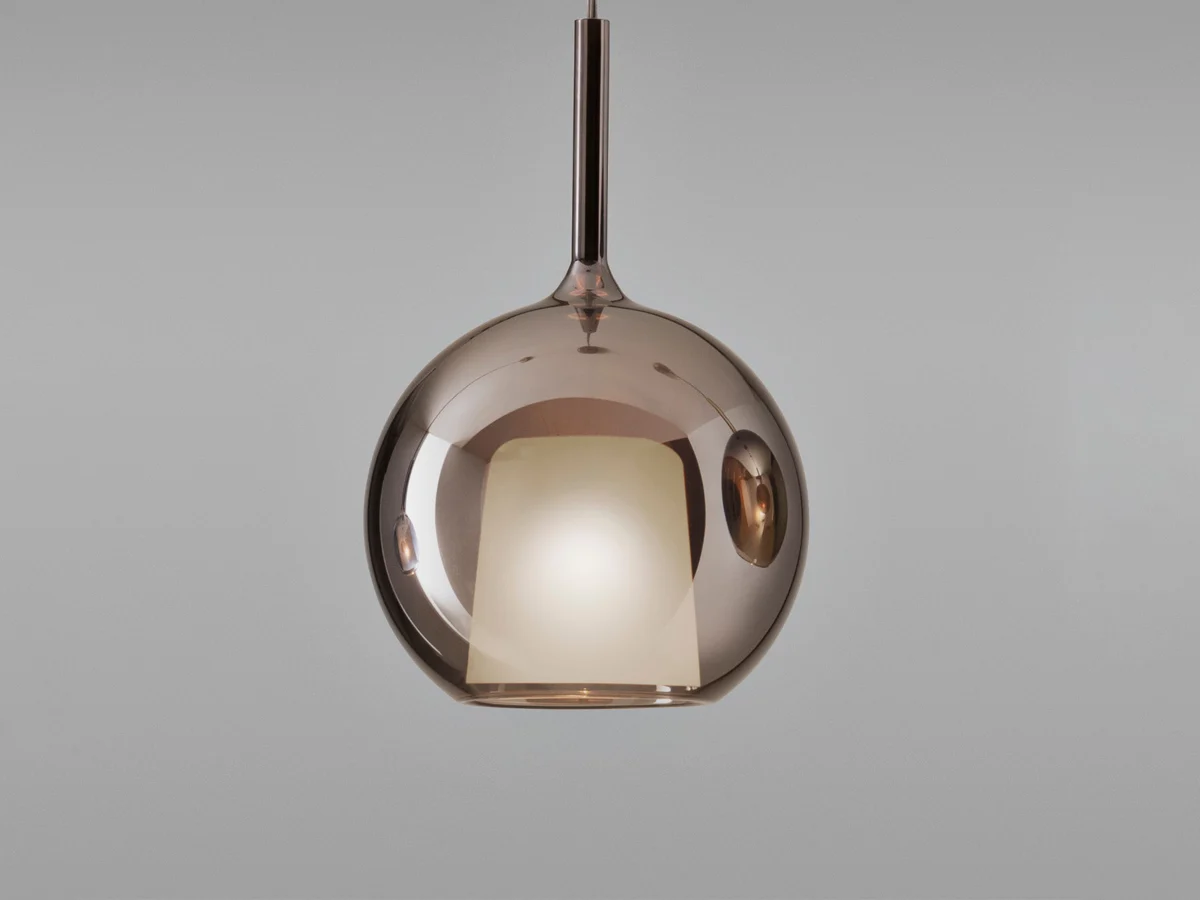 Penta Glo Maxi Lampada a Sospensione - Oro rosa Specchiato